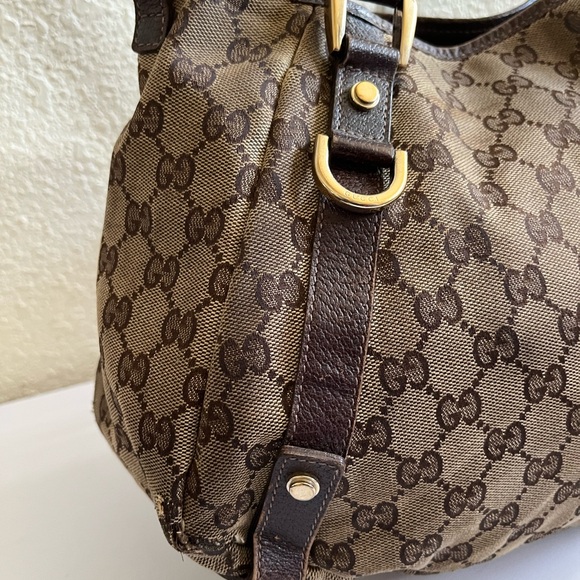 Gucci Brown Monogram Tote Bag - Picture 14 of 14